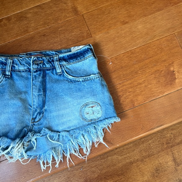 Anthropologie Pilcro Indigo Little Shortie Shorts - Picture 4 of 7